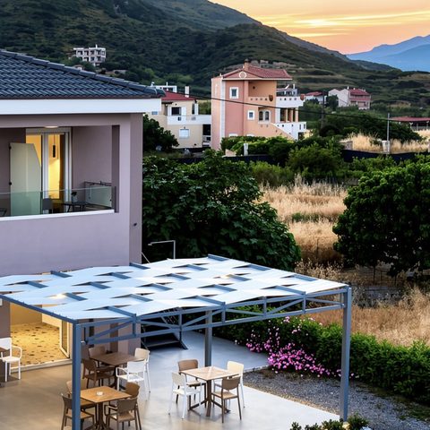 Costa Varda Apartments at sunset
