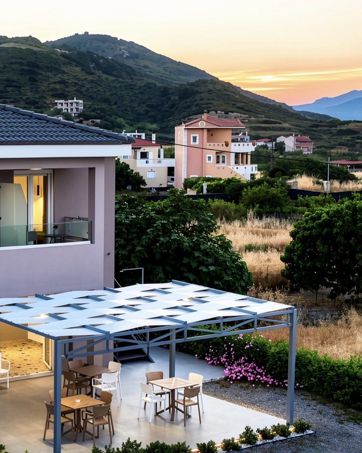 Costa Varda Apartments at sunset